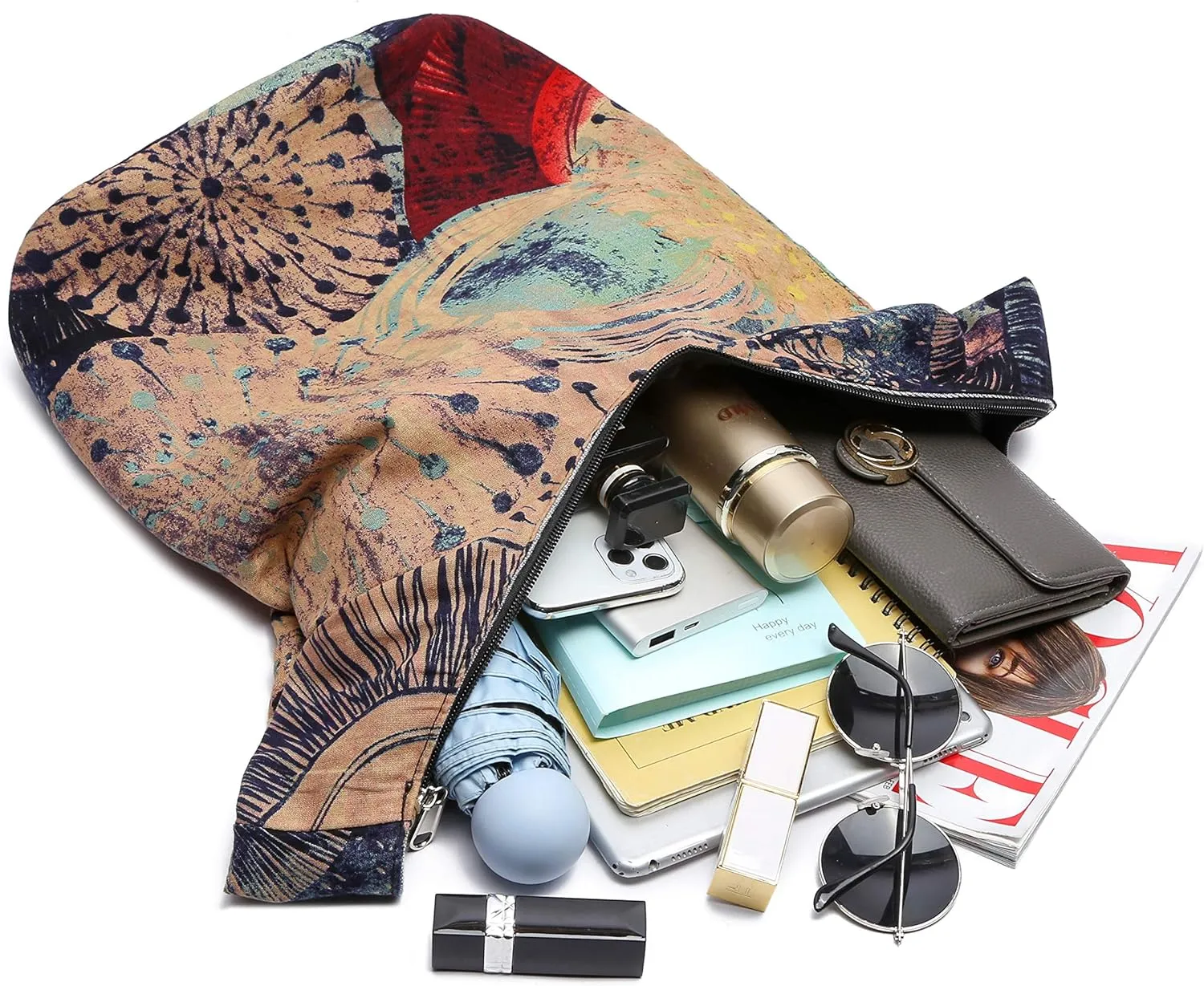 Women Shoulder Handbags Fashion canvas Hippie Crossbody Bags Bohemian Animal Prints Hobo Bags