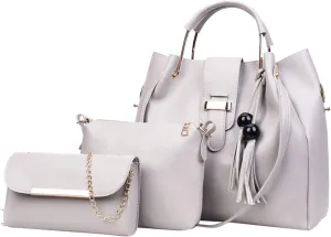 Women's Canvas Tote Bags with Zipper Tote Bags and Wallets Set Shoulder Satchel Handbags Fashion Beach Bag