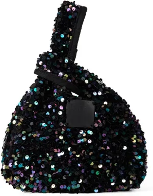 Women's Clutches Evening Bags Retro Sequins Glitters Triangle Purse for 1920s Party Prom Wedding Sparkles Wrist Purses