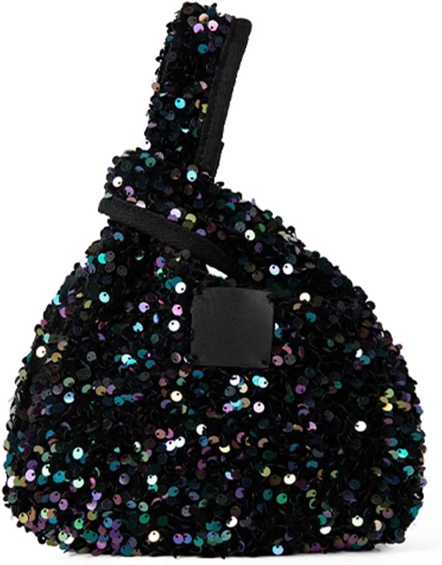 Women's Clutches Evening Bags Retro Sequins Glitters Triangle Purse for 1920s Party Prom Wedding Sparkles Wrist Purses