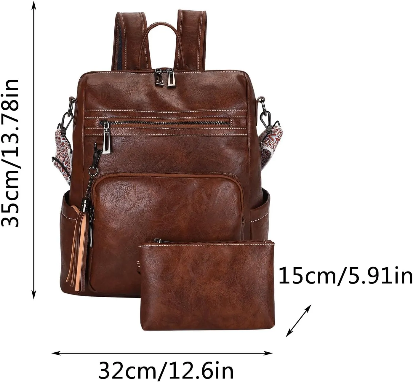 Women's Fashion Casual Shoulder Bag Letter Purse Mobile Phone Messenger Bags Outdoor Travel Slim Laptop Backpack