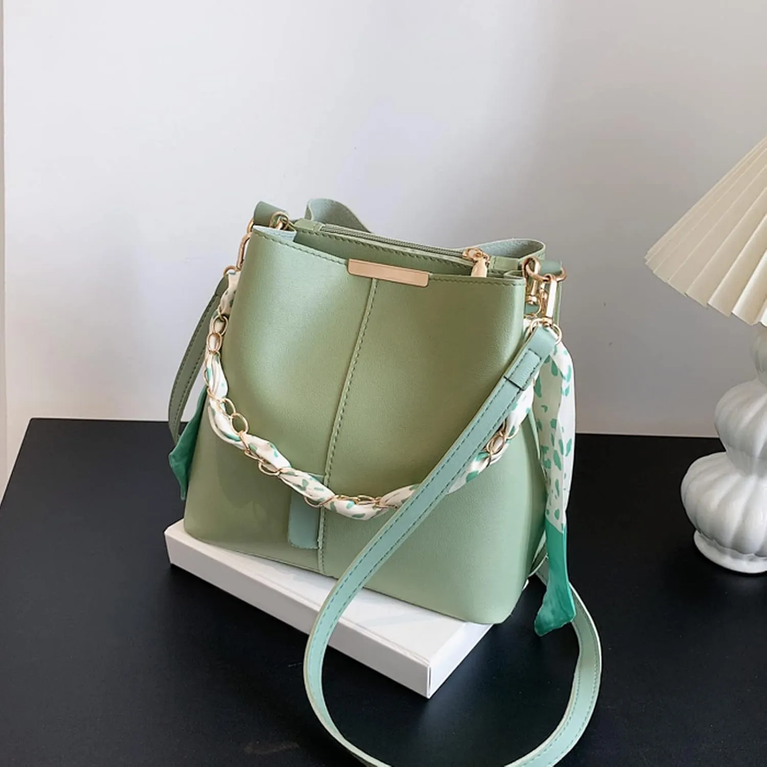 Women's Fashion Shoulder Bags Stadium Crossbody Messenger Bags for Concerts Sporting Events Womens Crochet Bag(Green)