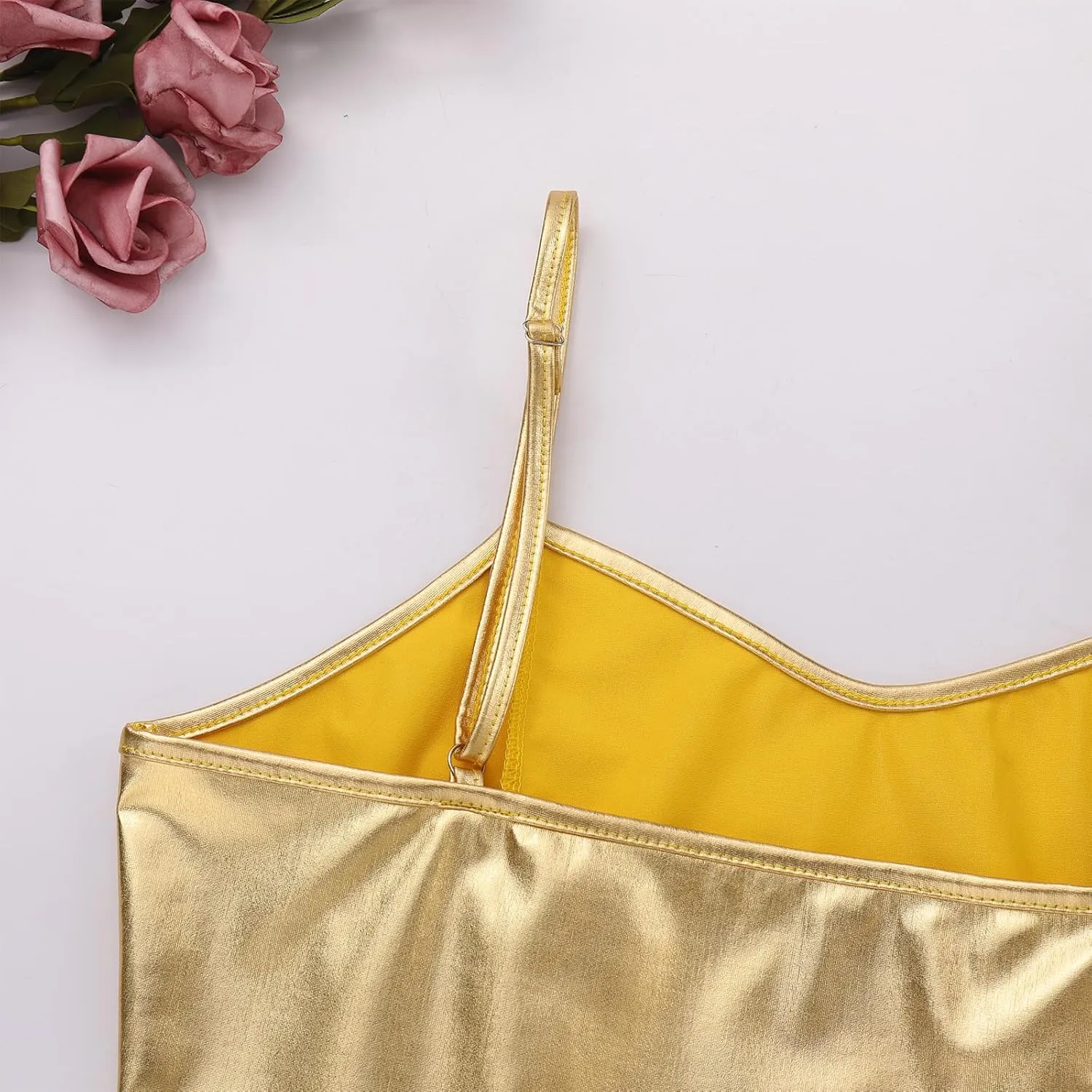 Womens Holographic Metallic Shiny Off Shoulder Crop Top Bustier Tube Top Blouse Rave Causal Strapless Basic Sexy Vest