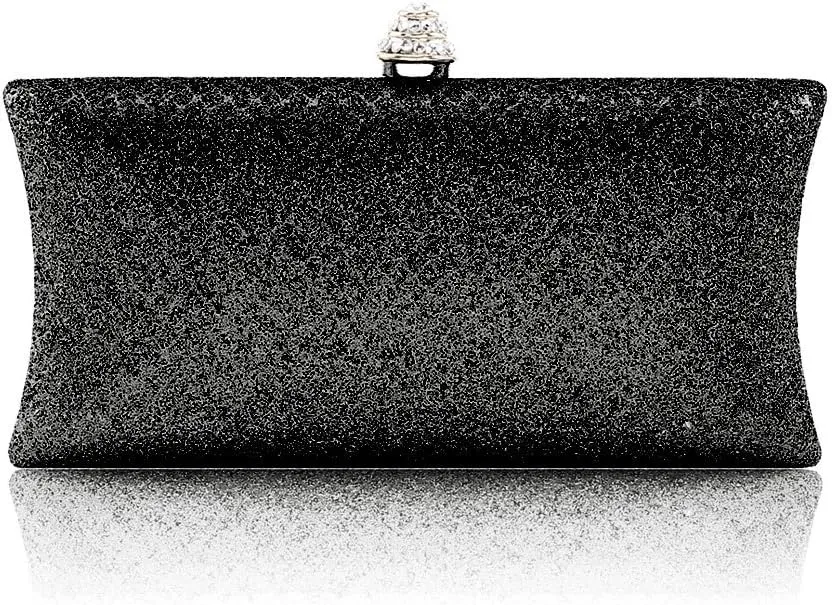Womens Mini Clutches Glitter Party Purse Rhinestone Evening Bags