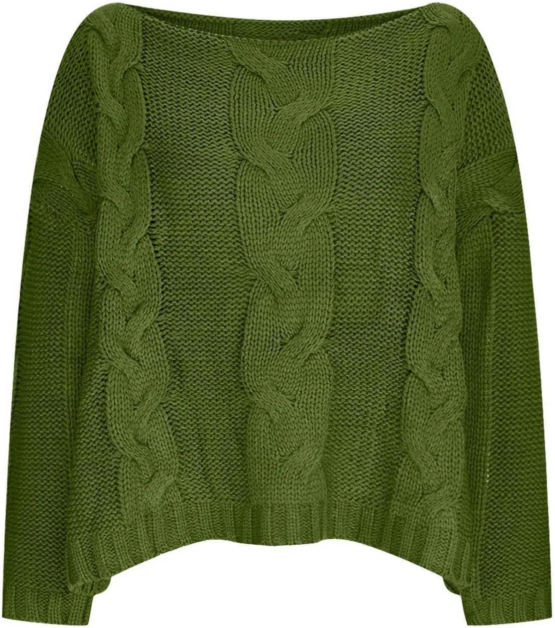 Womens off Shoulder Sweaters Trendy Long Sleeve Chunky Cable Knit Solid Shirts Sexy Dressy Casual Fall Going out Tops