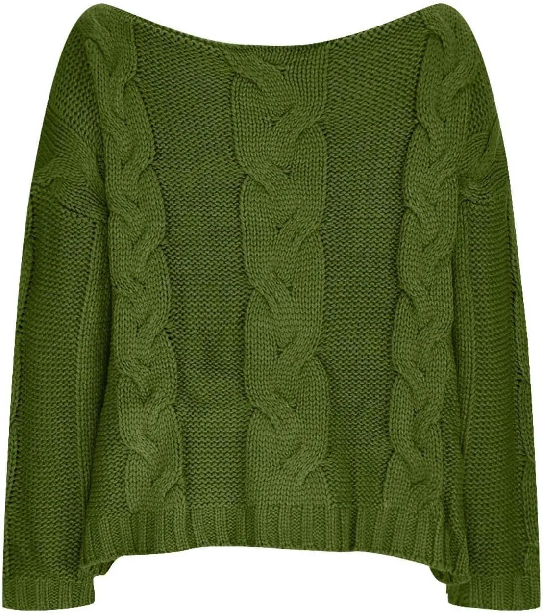 Womens off Shoulder Sweaters Trendy Long Sleeve Chunky Cable Knit Solid Shirts Sexy Dressy Casual Fall Going out Tops