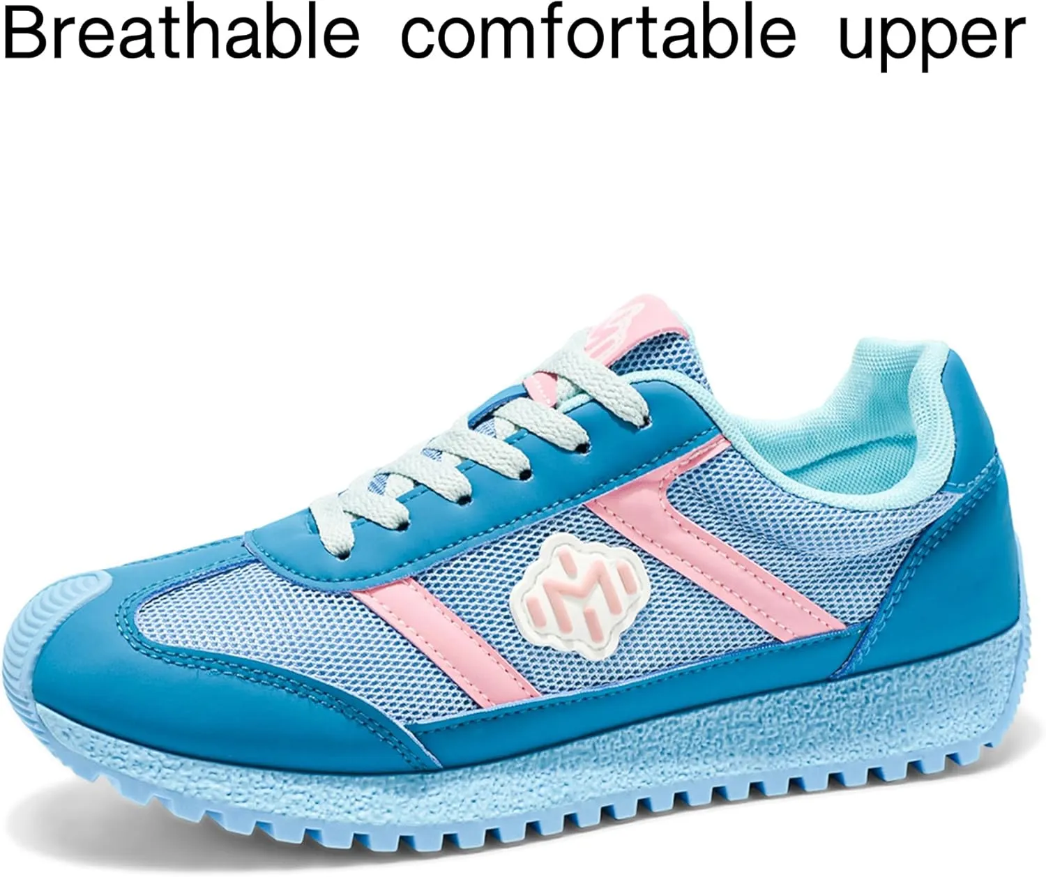 Women's Retro Running Sneakers - Lightweight Breathable Mesh Casual Shoes, Cute Vintage Style, Comfortable Walking Shoes
