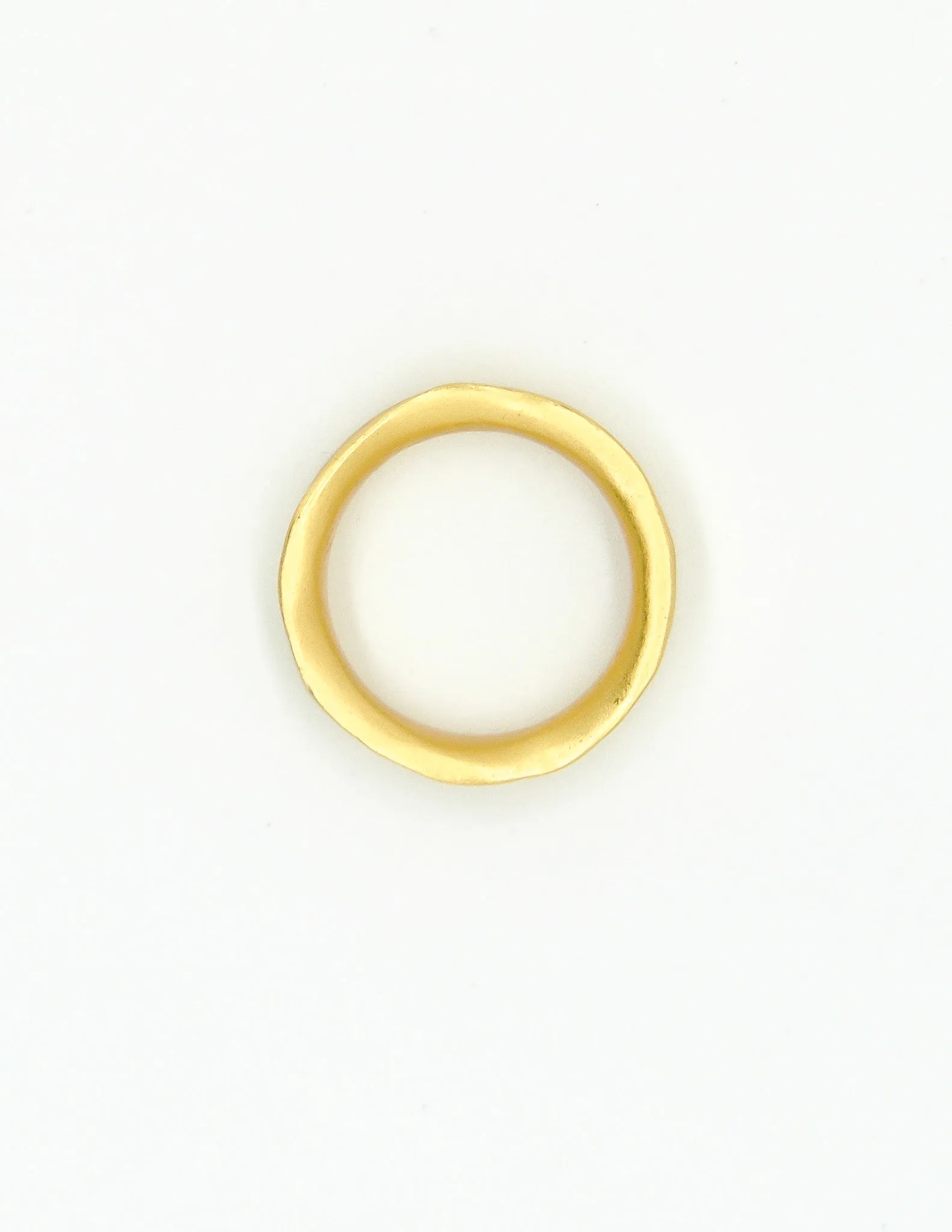 YSL Vintage Gold Carved Artisan Ring
